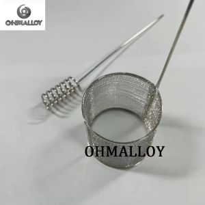 40*40mm Counter Electrode Platinum Mesh Cylinder Cathode & Anode