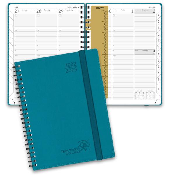 Quality ODM Academic Planner Vertical Layout With Paper Pocket Plastic Ruler for sale