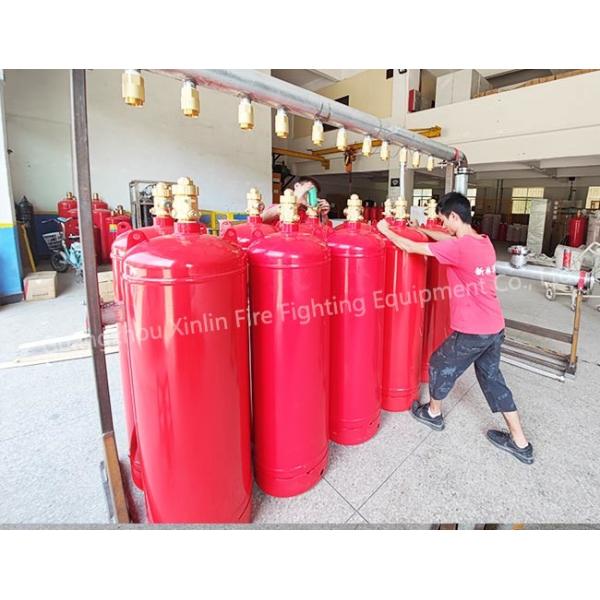 Quality Advanced Inert Gas Fire Suppression System 8～10C Fire Extinguishing Design Concentration 5.6MPA Storage Pressure for sale