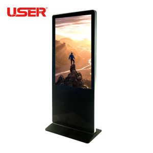 USB Update Floor Standing Digital Signage IR Remote Control Safety Lock System