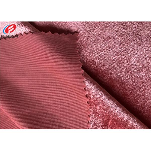 Shiny Fleece Stretch Polyester Spandex Velvet Fabric KS Velvet Fabric For Full Dress