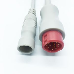 Mindray Invasive Blood Pressure Cable , TPU Jacket Ibp Pressure Transducer