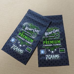 ​Plaid-Printed Child-Resistant Pouch ISO 8317 EN 14375 Certified REACH/ROHS