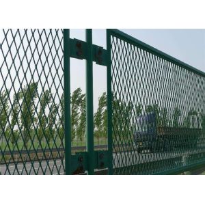 PVC Flattened Expanded Steel Mesh Sheet Diamond 1.8m Height