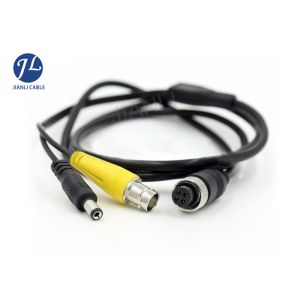 CCTV Backup Camera Cable , Audio Video Power RCA BNC Adaptor Security Cable