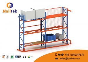 China Yellow Blue Warehouse Storage Racks Metal Adjustable Layer Height 2400*800*3500 Mm on sale