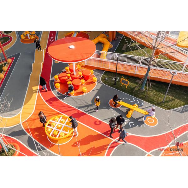 Outdoor Children's Playground Play and Decoration Planning with Custom Print Method