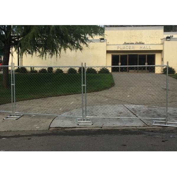 Quality Customizable Galvanized Temporary Security Fencing Panels America 75X75mm for sale