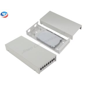 8 Cores Wall Mount Fiber Patch Panel Cold Rolled Steel 8 Port Terminal Box