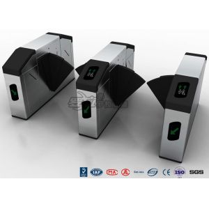 Optical Retractable Half Height Turnstiles Flap Barrier Turnstile 900mm Width