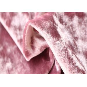 Sofa Crushed Upholstery Polyester Velvet Fabric Tear Resistant