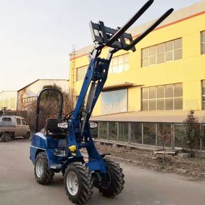 Hydrostatic Small Wheel Loader With 40l Hydraulic And Transmission System
