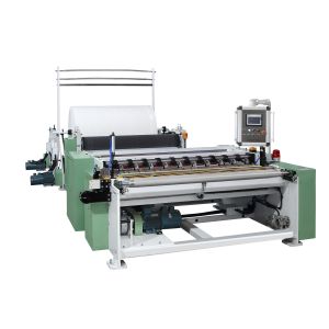 JRT Embossing Tissue Rewinding Machine With Glue Lamination System