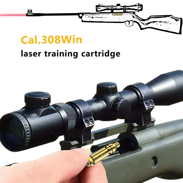 Cal308Win Laser Training Cartridge For Dry Fire Trainer Practice Laser Bullet Target