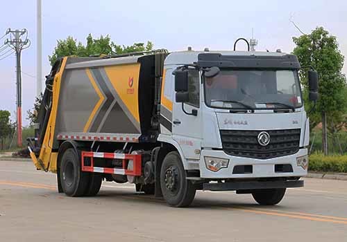 Electric Control Switch Compressed Garbage Truck Easy Operation Electric Garbage