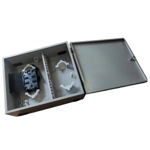 72Port 1-Door Wall Mount Fiber Enclosure 144 Fibers (LC/DX) Cold Roll Steel