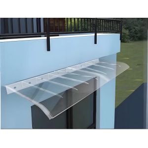 Clear Invisible DIY Polycarbonate PC Awning Low-Maintenance Choice For Weather