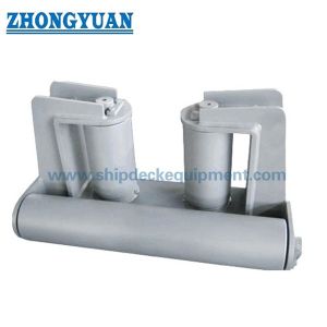 JIS F-2020 Small Size Steel Plate Deck End 2 Roller 3 Rollers Ship Mooring