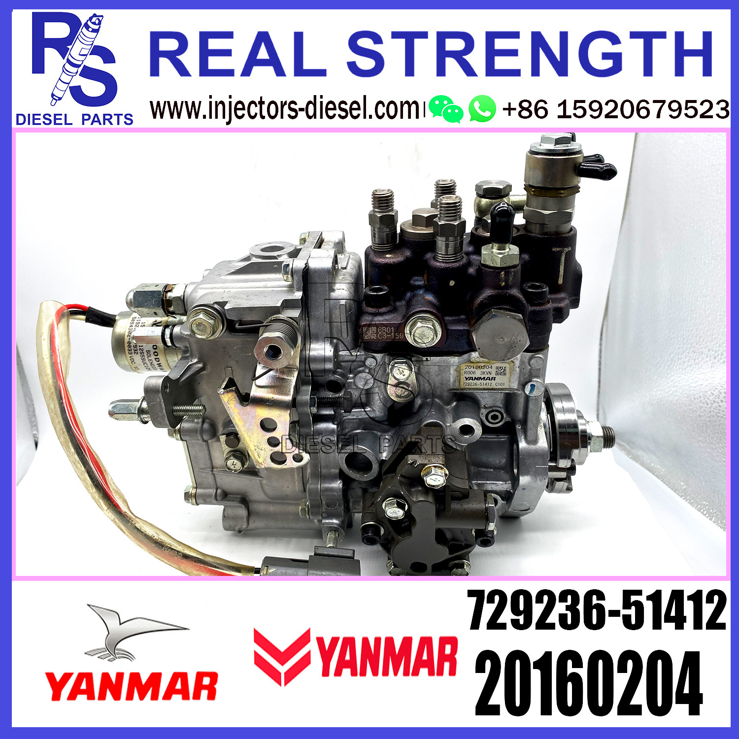 Yanmar PUMP 729236-51412 20160204 Diesel Fuel Injector Pump assembly 729236-51412 20160204 For DIESEL Engine