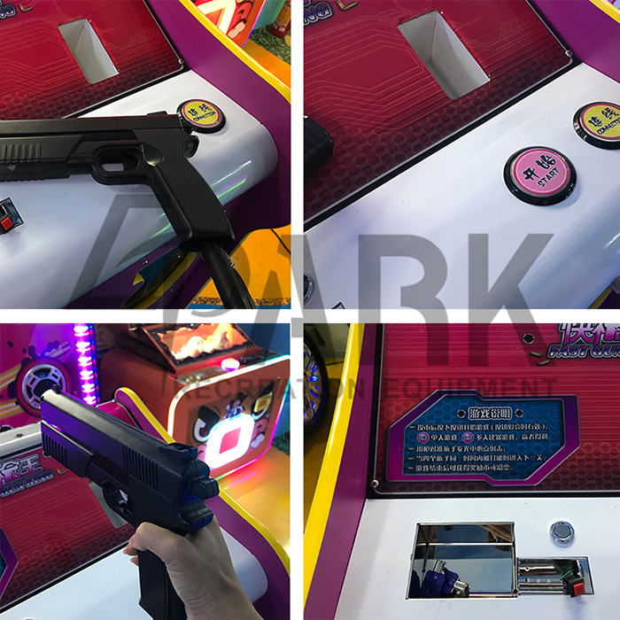 70W Atttractive 1 Player Shooting Games / Kids Arcade Games