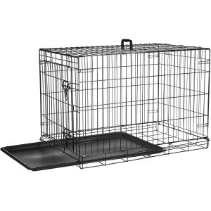Plastic Base Pan 36in Metal Dog Crates For Safety