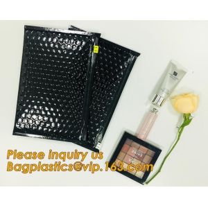 Custom Bubble Zip lockk Packaging Bag Slider Padded Bag,Anti Shock Plastic PE