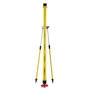 3KG 17cm Leveling Rod Plate Telescopic Levelling Staff Metric Iron Cast Foot