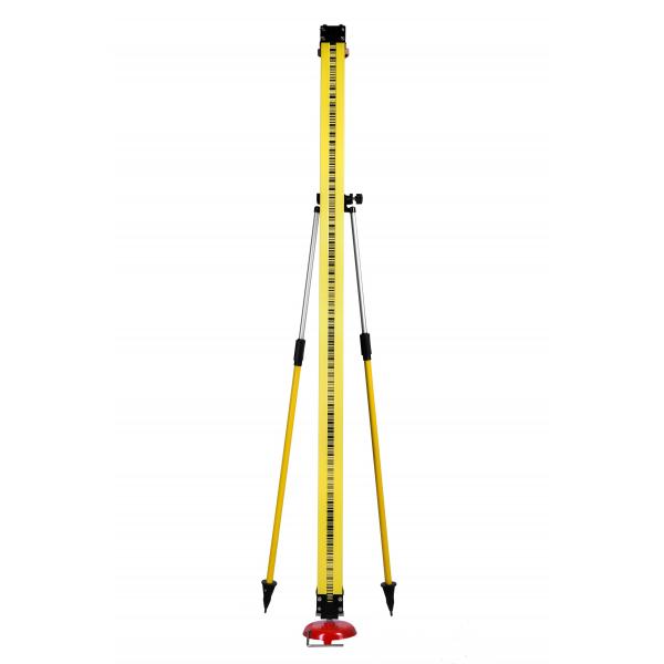 3KG 17cm Leveling Rod Plate Telescopic Levelling Staff Metric Iron Cast Foot