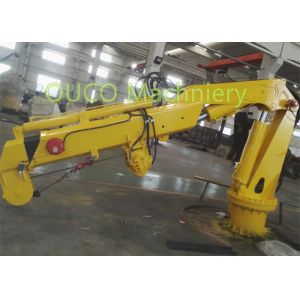 Foldable Telescoping Boom Crane 2T 6M Easy Maintenance Running Smoothly