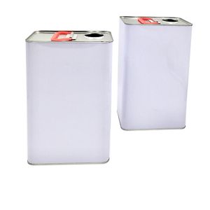 Empty Tinplate 4L Square Tin Can For Paint Packing