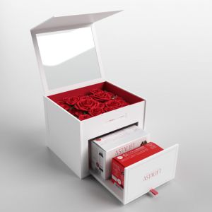 Wholesale Custom Logo 2 Layer Artificial Cardboard Paper Flower Gift Boxes from china suppliers