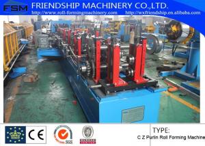 1.2mm - 3.0mm Thickness C Z Purlin Roll Forming Machine For Q195 - 235 / Hot-Zinc Coil