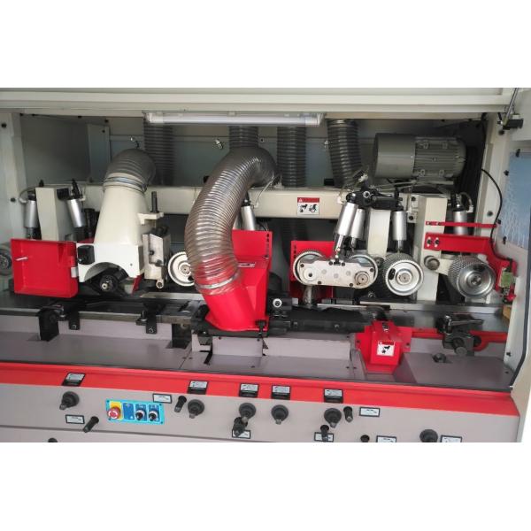 Solid Wood Floor Click Joint Multifunction Woodworking Machine Inverter Feeding