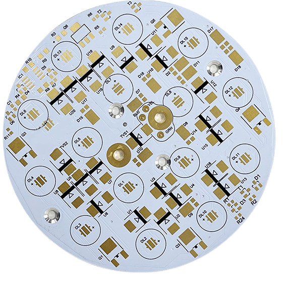 Thermal Conductivity Aluminum PCB Board with AOI Testing White Silk Screen DDU