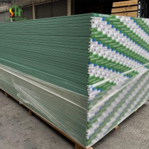 Customized Water Resistant Sheetrock , Green Moisture Plasterboard For Ceiling