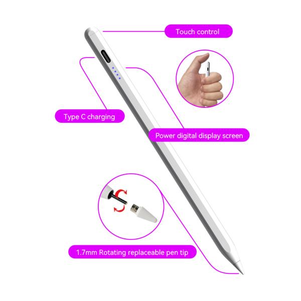 Palm Rejection Universal Active Stylus Pen For IOS / Android Touch Screens