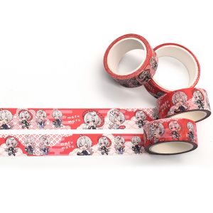 No Residue Printed Japanese Washi Paper Tape For Stationery