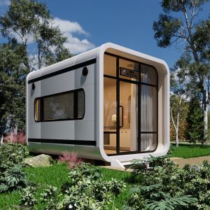 Galvanized Steel Frame Small House Prefabricated Capsule Container House Luxury