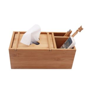 Wholesale Special Design Tissue Box Organizer Bamboo Storage Box Used for Tissue Keeper from china suppliers