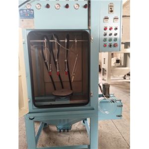 Handy Door Type Automatic Sandblasting Machine 1200*1450*2150mm Overall Size