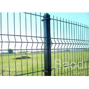 Strong Plastic Wire Mesh Fence Curved Welded Panel High Strength With Square
