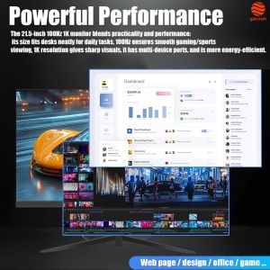 21 Inch LED Bezel-free 100*100 VESA 1K FHD Resolution 75Hz/100Hz/165Hz Refresh