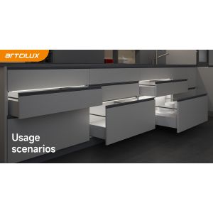 A4500 Drawer Light Customized Length 40*13mm DC12V SMD3014(18PCS) 7.2W 3000/4000