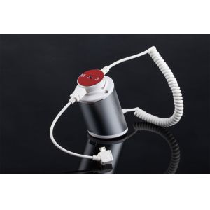 COMER retractable mobile stand holder with sensor alarm and charging port,mobile