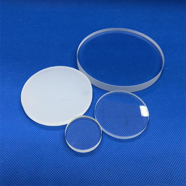 Quartz Glass Plate Circular Fused Quartz Windows Transparent Thickness Tolerance