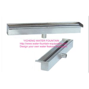 Rectangle Small Water Fall Nozzle Pond Fountain Kits With Or Without Led Light