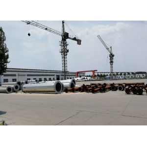Custom Durable Monopole Wind Turbine Tower With 4.8S / 6.8S / 8.8S Bolts