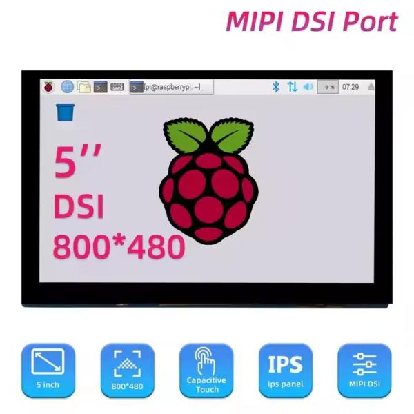 China 5 inch 800x480 MIPI DSI LCD Touch Screen Display For Raspberry Pi 3 4B on sale China 5 inch 800x480 MIPI DSI LCD Touch Screen Display For Raspberry Pi 3 4B on sale