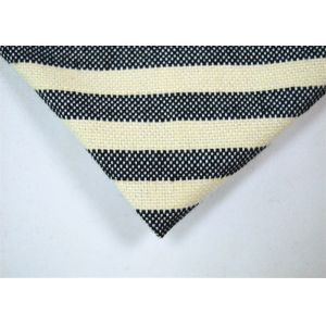 Anti - Static harmless black and white striped fabric Tear - Resistant