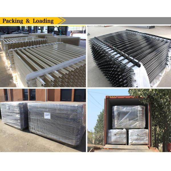 security spear top steel fence, garden wrought iron fencing